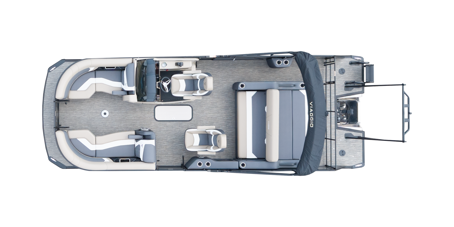 Overhead Picture Diamante D-22S Pontoon Boat