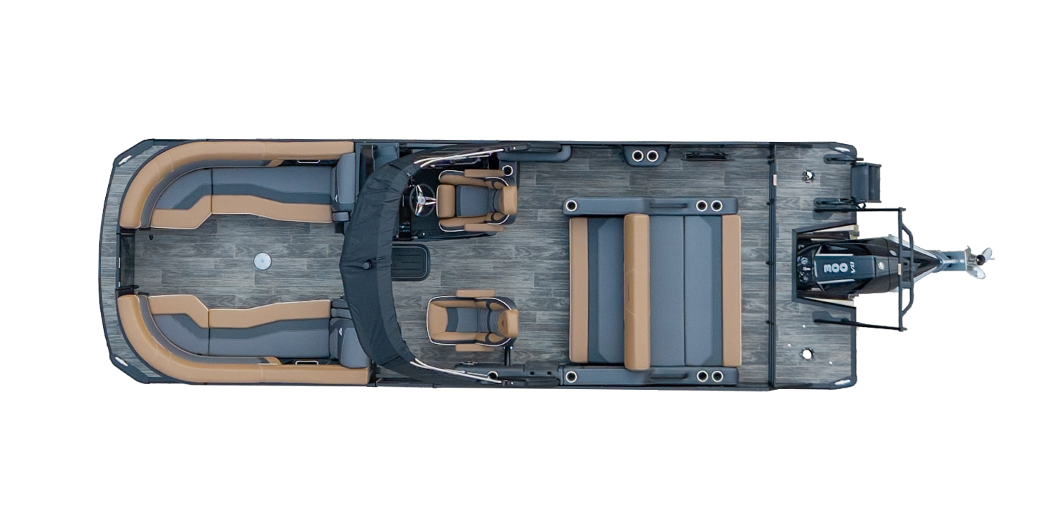 Overhead Picture Diamante D-24S Pontoon Boat