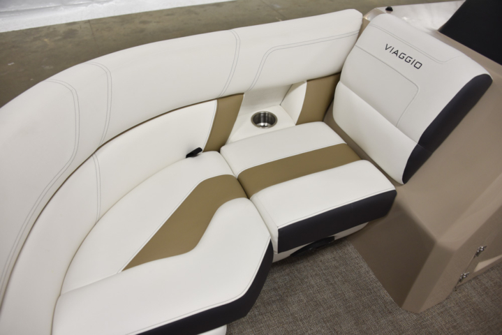 Front Bench on a Diamante 21S Pontoon Boat