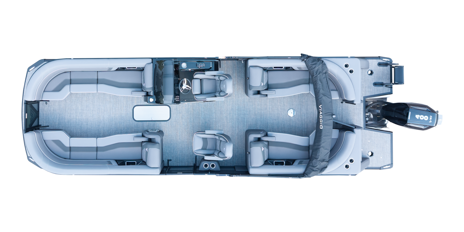 Overhead Picture Diamante D-26U Pontoon Boat