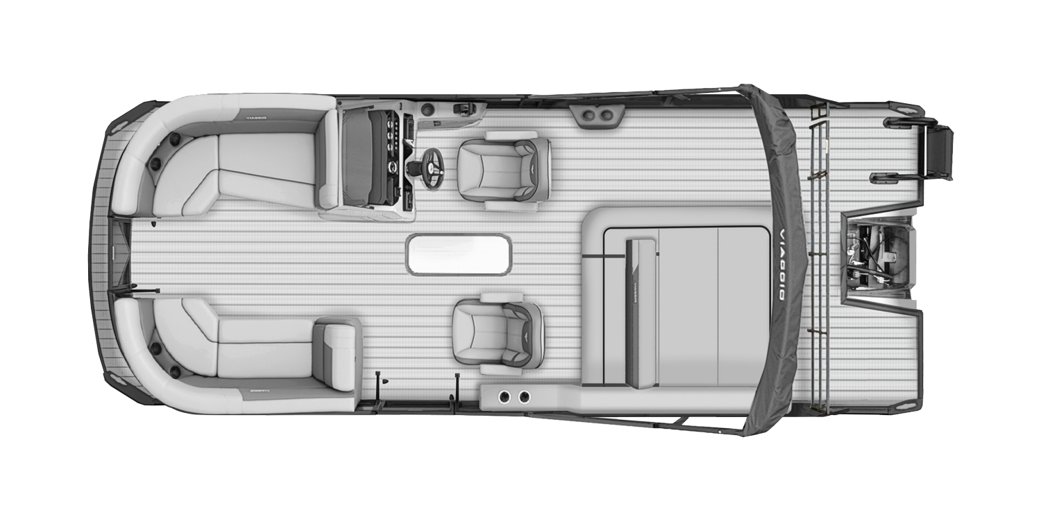 Overhead Picture Lago V22S Pontoon Boat