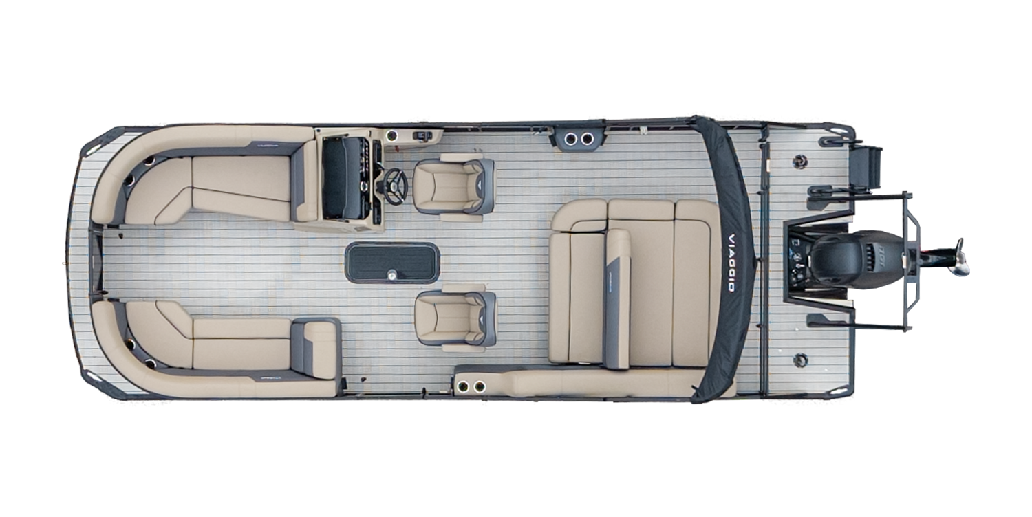 Overhead Picture Lago V22S Pontoon Boat