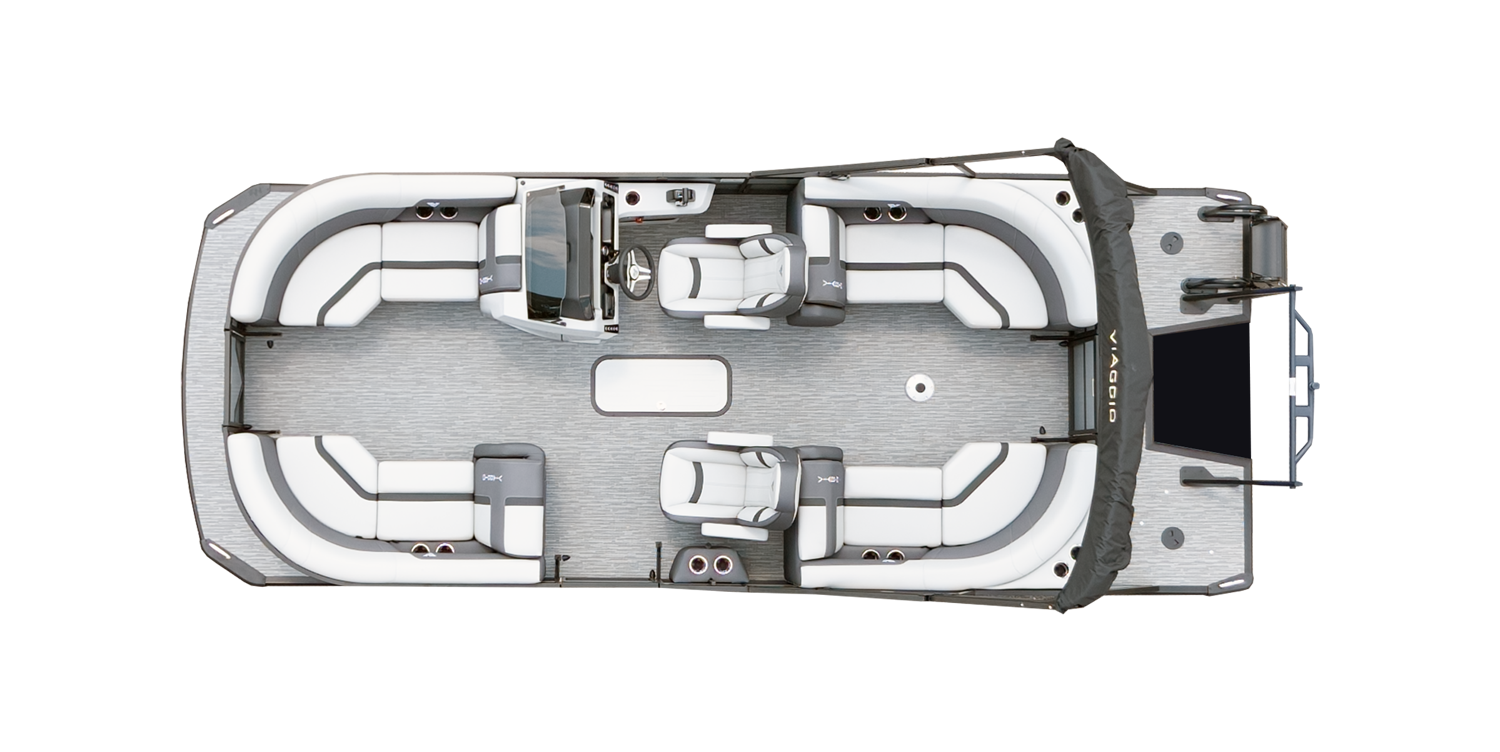 Overhead Picture Lago X-20U Pontoon Boat
