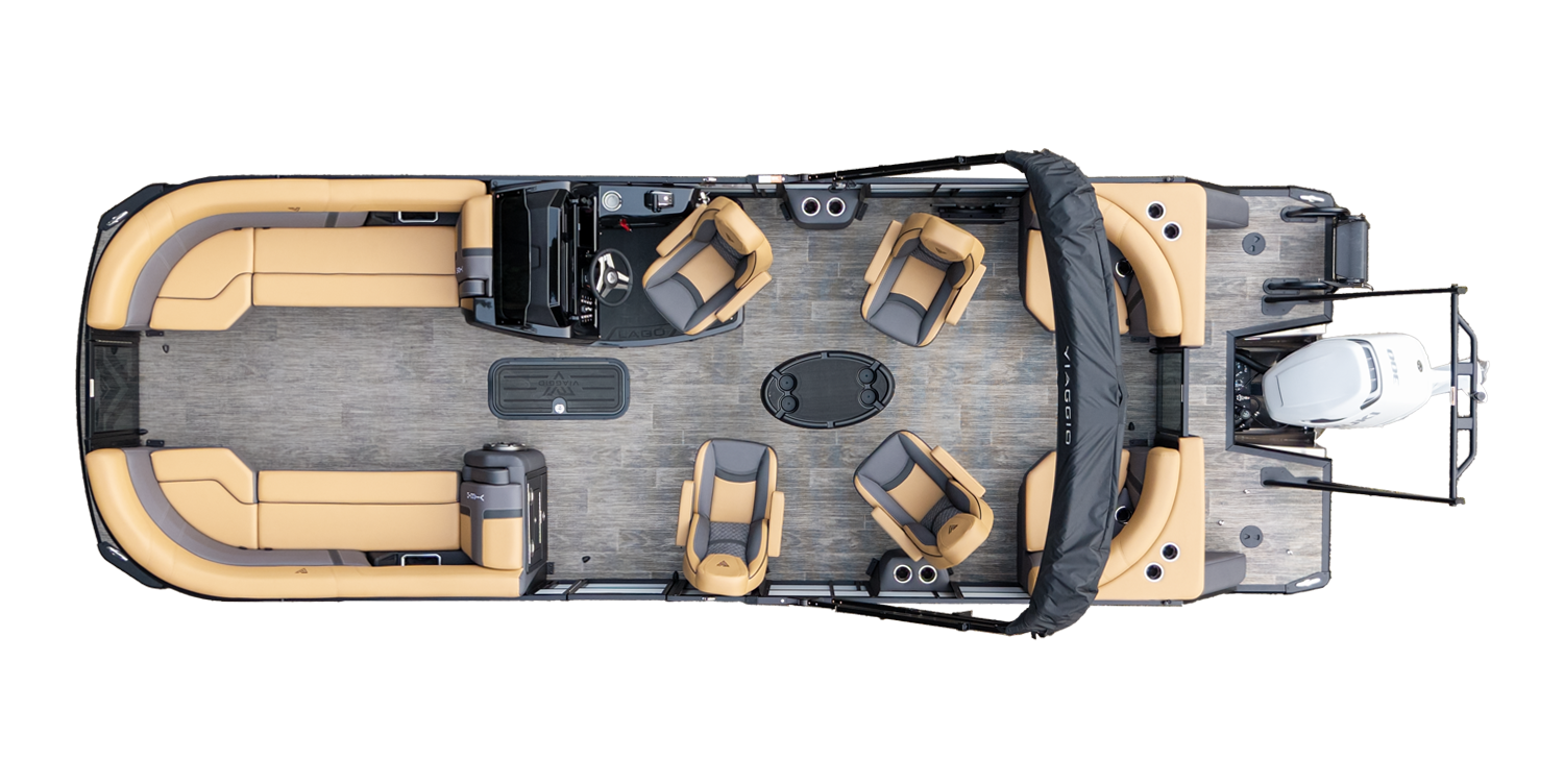 Overhead Picture Lago Z-24Q Pontoon Boat