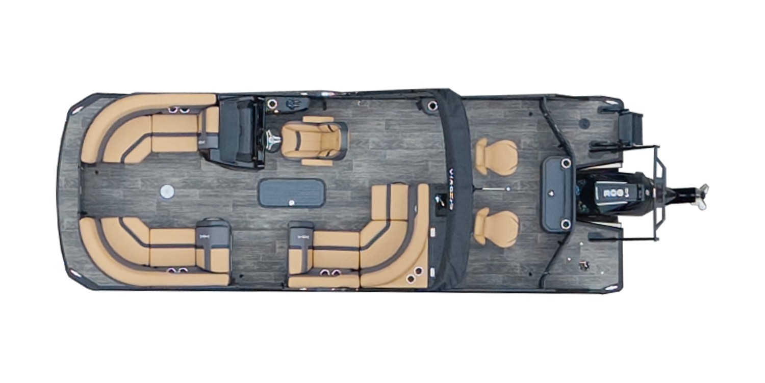 Overhead Picture Lago X-22R Pontoon Boat