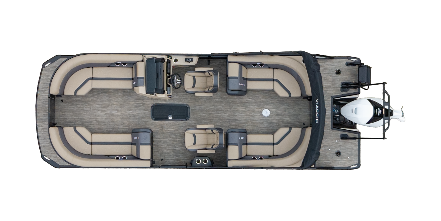 Overhead Picture Lago X-22U Pontoon Boat
