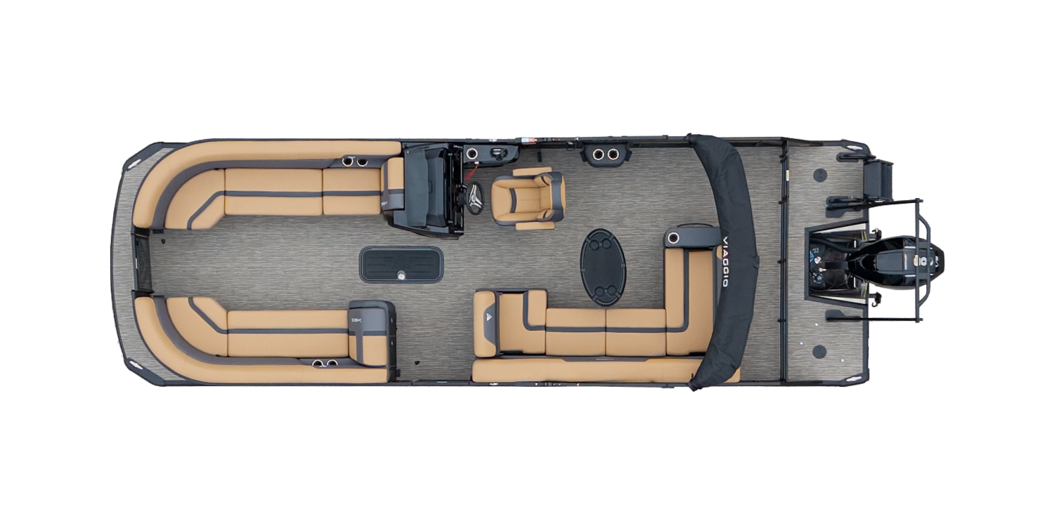 Overhead Picture Lago X-24C Pontoon Boat