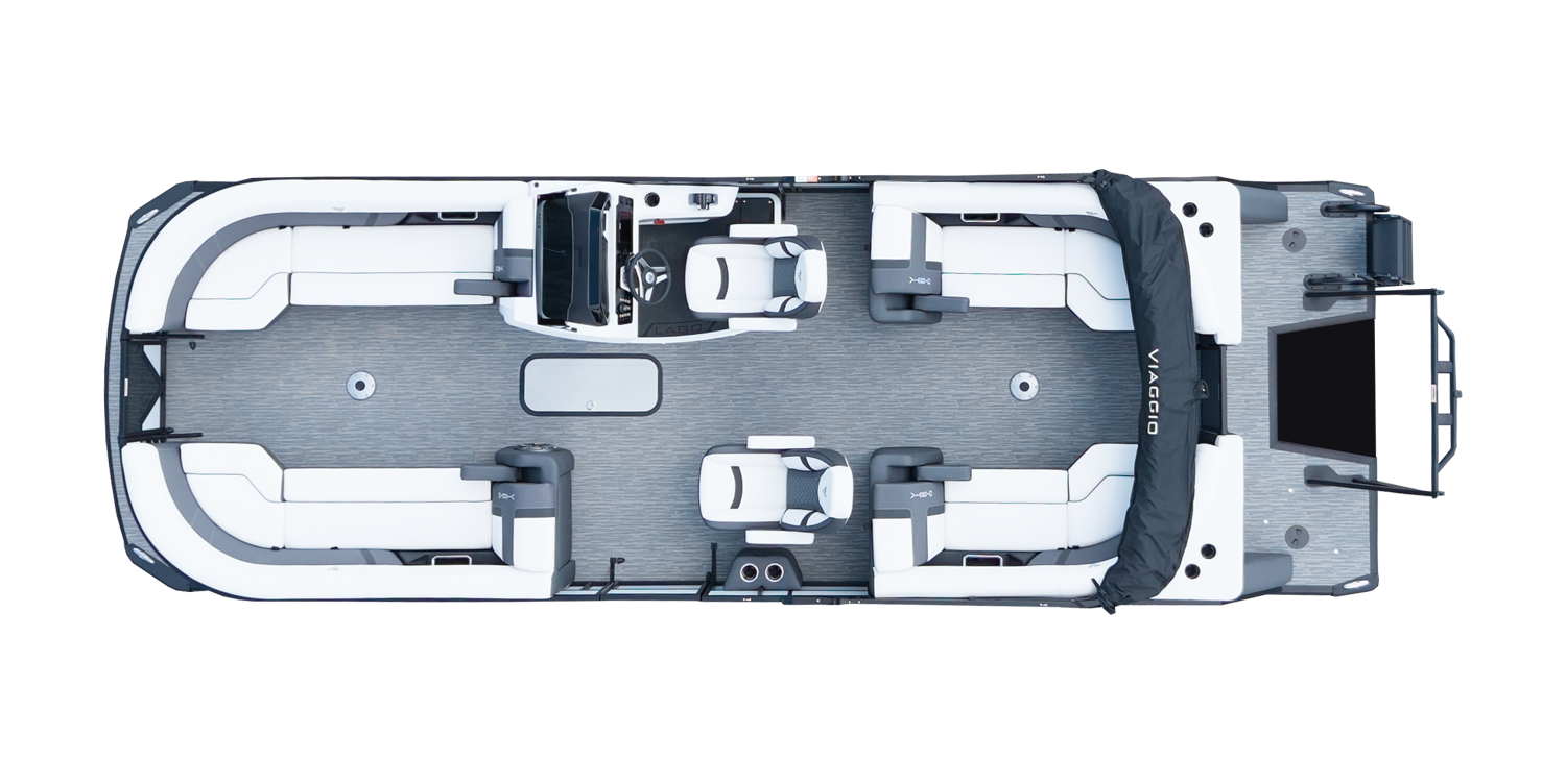 Overhead Picture Lago Z-24U Pontoon Boat