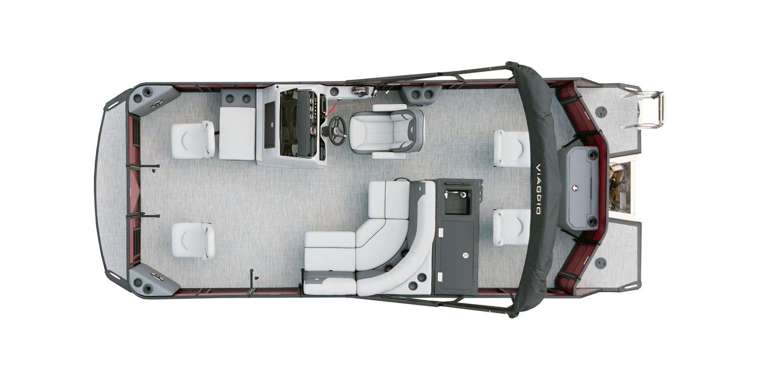 Overhead Picture Lago V20F Pontoon Boat