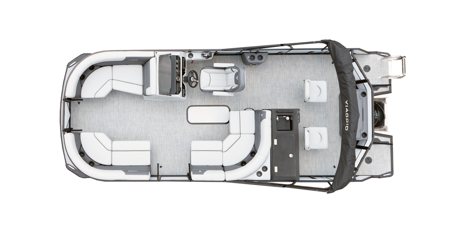 Overhead Picture Lago V20R Pontoon Boat